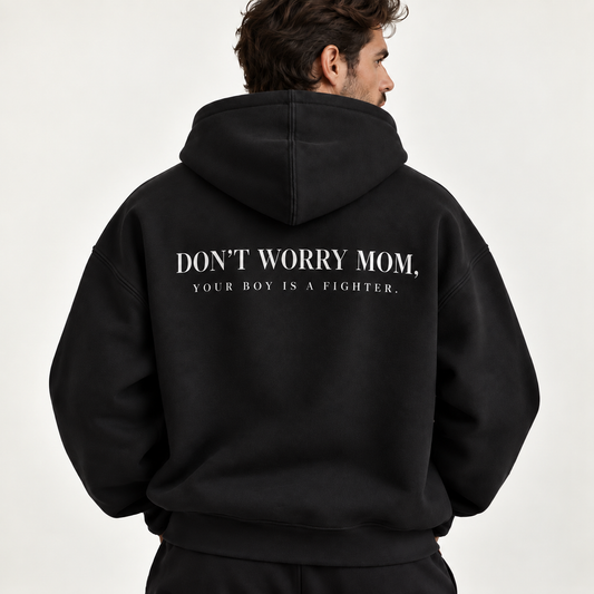 Hoodie premium DON'T WORRY MOM Classic Navy - L'Atelier 514
