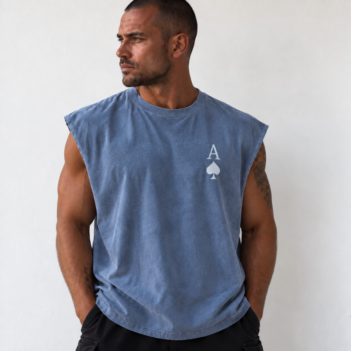 TANK WASHED DENIM