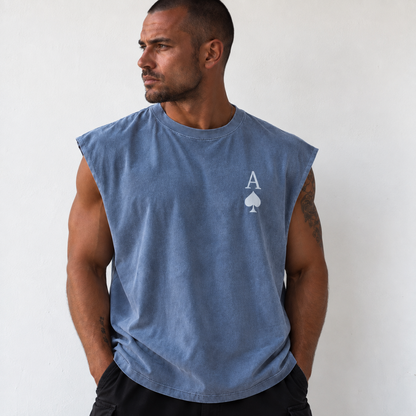 TANK WASHED DENIM