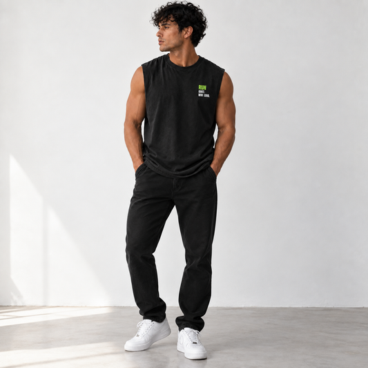 PREMIUM TANK — MIDNIGHT BLACK / SAND