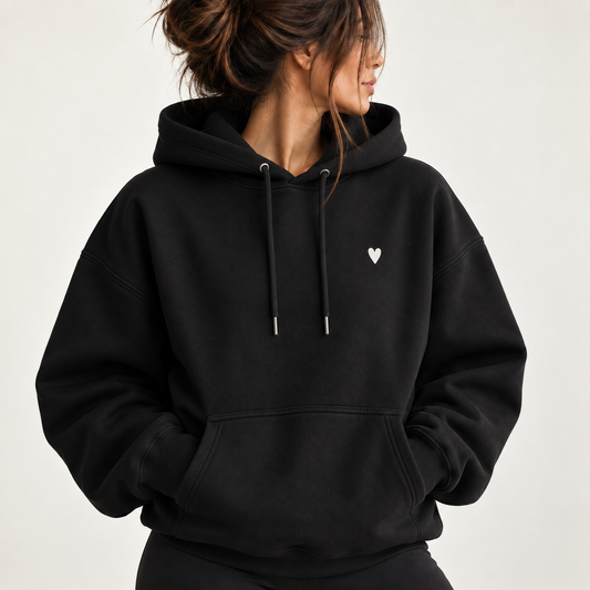 STAY WEIRD - hoodie premium Black L'ATELIER 514, vue de face