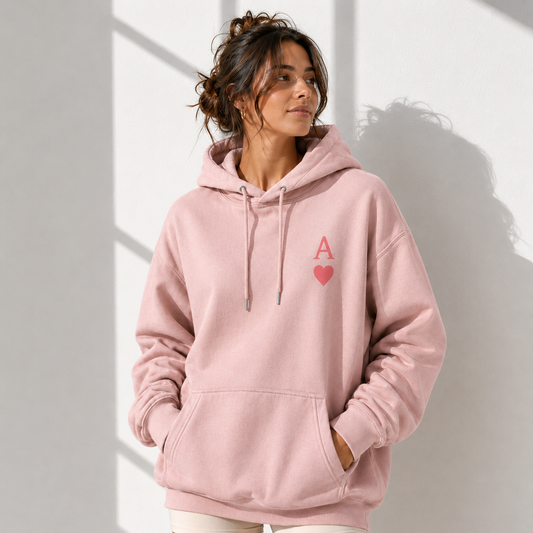 Hoodie premium femme Strawberry Blush, Dusty Pink, vue de face - L'Atelier 514
