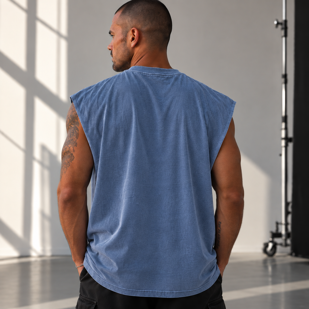 TANK WASHED DENIM